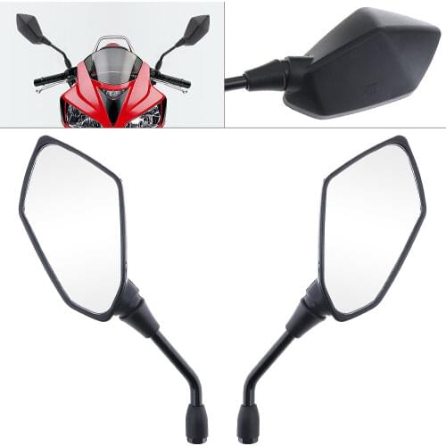 2Pcs/Lot 10mm Motorcycle Rearview Mirror Side Mirror for Kawasaki Z1000 Z750 ER6 03-11 Z750 04-11 ER- 6N 06-10 ZRX1200 01-08