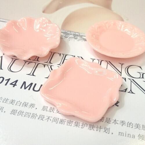 20pcs Resin Simulation Mini Dishes Kawaii Plate Japanese Cute Food Play Cabochon Toy Cake Scrapbooking For Embellishments