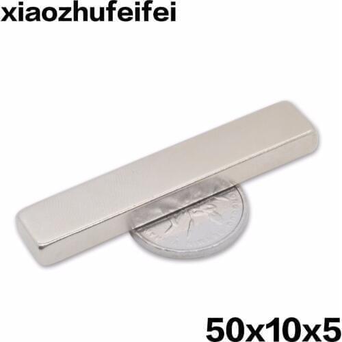 50x10x5 20PCS 50mm*10mm*5mm strong power neodymium ndfeb permanent rare earth magnet fasterners 50*10*5