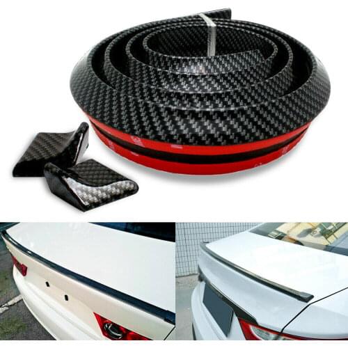 60" Universal Carbon Fiber Soft Styling Car Rear Roof Trunk Spoiler Wing GT Lip Universal 1.2M 1.5M