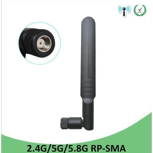 5pcs 2.4GHz 5GHz 5.8Ghz Antenna 5dBi RP-SMA Connector Dual Band wifi Antena aerial SMA female wireless router 2.4 ghz 5.8 ghz