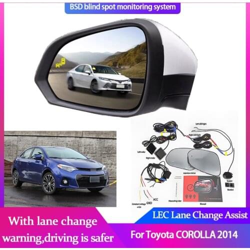 Car Blind Spot Mirror Radar Detection System for Toyota COROLLA 2014 BSD Microwave Blind Monitoring Assistant Driving Security