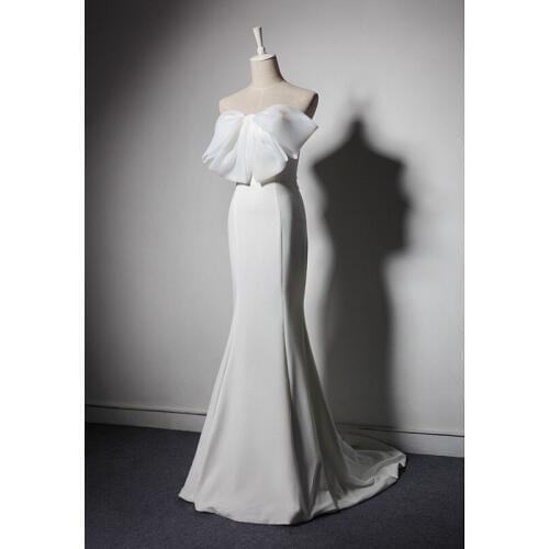 Noble Trailing Chinese Cheongsam Off Shoulder Robe Long Tight Elegant Wedding Dress Banquet Gowns Qipao Vestidos De Festa