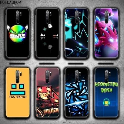 Geometry Dash Phone Case for Redmi 9A 8A 7 6 6A Note 9 8 8T Pro Max Redmi 9 K20 K30 Pro