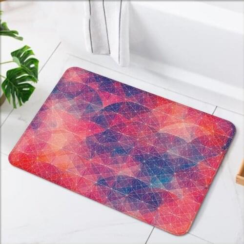 Geometric Floor Mat Plush Flannel Soft Absorption 40x60/40x120 Kitchen Carpet Bath Mats Hall Entrance Door Mat Living Room Rugs