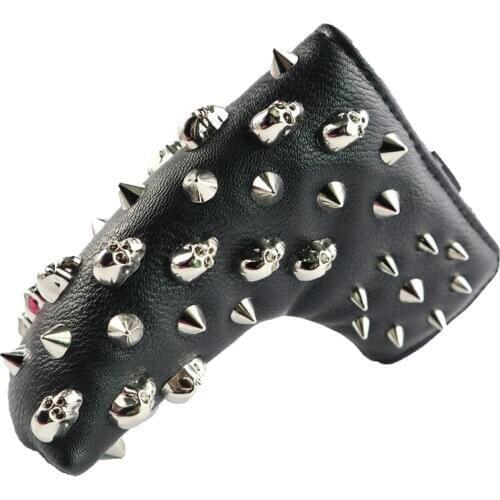 Golf Club Headocvers 1Pcs Blade Putter Skull Rivet Waterproof PU Leather