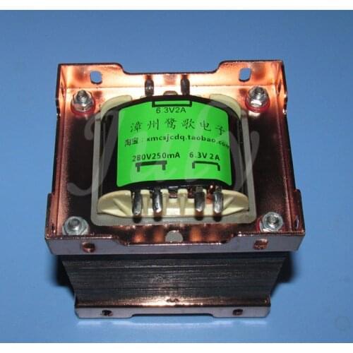 EI76X55mm high quality tube amplifier power transformer high voltage 280V 250MA dual 6.3V 2A vacuum tube power transformer