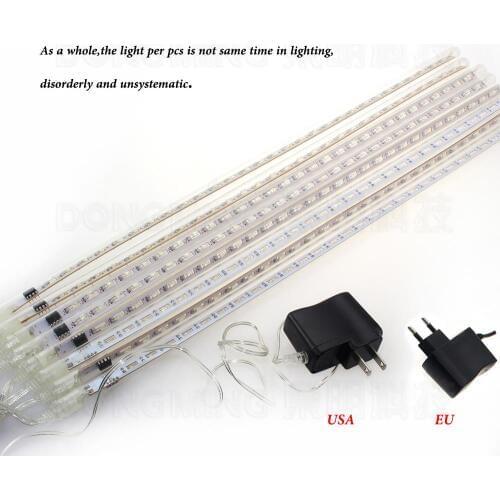 HOT 50cm Meteor Rain led Tube Light for Party Wedding Holiday LED Meteor Light shower, led christmas tree light HIGH POWER