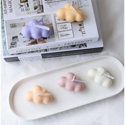 Small Scented Cloud Shape Birthday Candle Romantic Soy Candle Home decoration Mothers Day Gifts