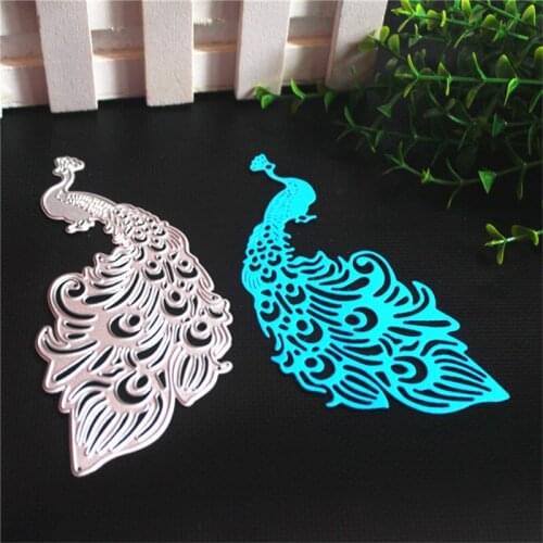 Metal Cutting Die Of Peacock Scrapbooking Mold Paper DIY Cards Postcard Handmade Craft Stencil Album Handcraft Embossing Moulds