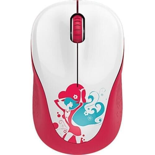 Girl Cute Cartoon 1500 DPI Wireless Silent Buttons Computer Receiver Mini Mouse for PC Laptop for Desktop Notebook PC Mause