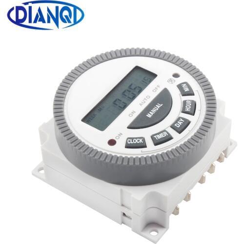 Multipurpose TM619-5J 220V Digital Timer Switch with output 220V Easy Wiring 7 days Programmable Time Switch NO NC