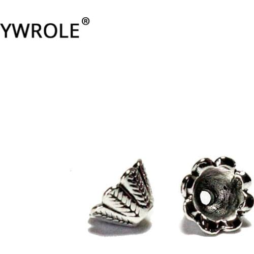 Morning Glory Shape Silvery Flower Bead Caps Jewelry Findings DIY Bracelet Necklace Accessories For Jewelry Making 5*9 Lots