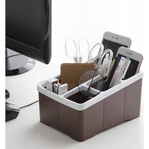 Japan Desktop Storage Box Remote Control Orgainzer Stand Phone Holder Rack Makeup Organizer Stationery Storage Case Shlves