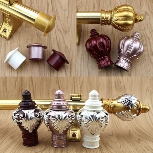 New Curtain Head European Curtain Rod Accessories Roman Rod Decorative Head Plug Seal Roman Rod Accessories Decorative Head