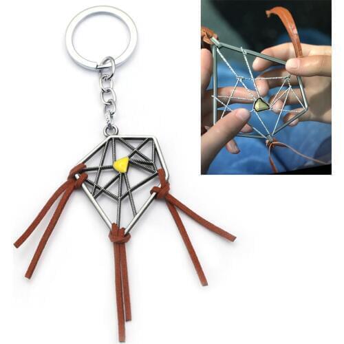 Newest Game Death Stranding Dreamcatcher Keychain Men Metal Connections Sam Porter Bridges Key Chain Bag Pendant Kojima llaveros