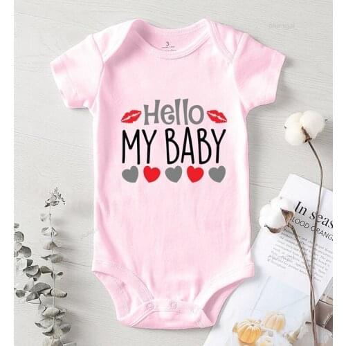 Boy Outfit Autumn Jumpsuits Kiss Love Printing Hello Baby Jumpsuit for Girls Toddler Rompers New Born Winter Clothes