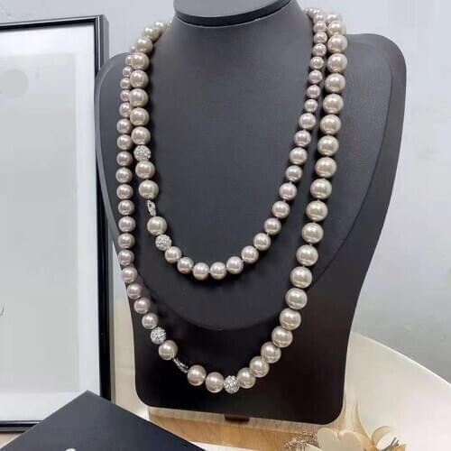 Top Quality Fashion Party Jewelry Luxcy Party Long Pearls Necklace Vintage Beads Chain Jewelry Neckalce