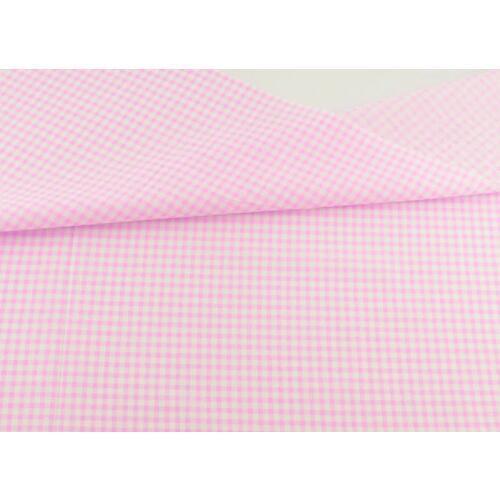Printed Pink and White Check Designs Fat Quarter Cotton Fabric Home Textile Patchwork for Doll Colthing Teramile Fabrics Sewing