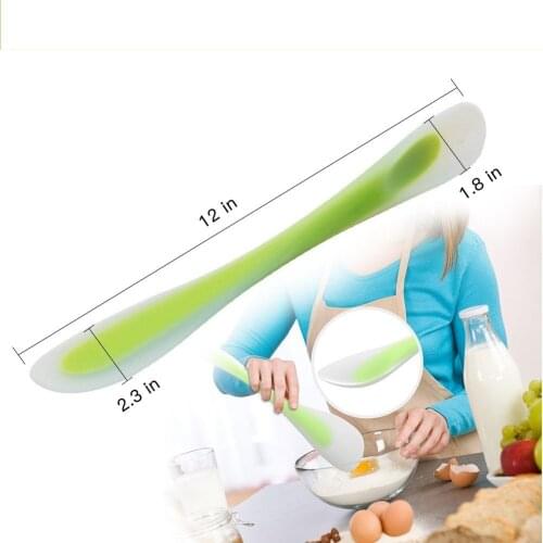 Silicone Spatula Translucent Reusable Spatula Baking Scraper Cream Butter Salad Mixer Cake Brushes Multi-purpose Baking Tools