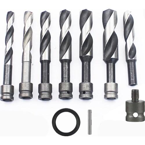 Wood Twist Drill Bit Adapter Woodworking Hole Cutting Tools for Electric Wrench