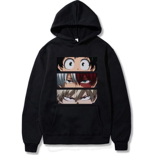 Newest My hero academia men hoodies sweats sweatshirts japan anime hip hop sweatshirt clothes casual pullover Long Sleeve hooded