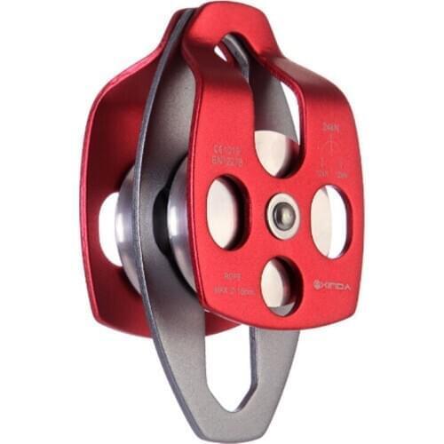 P130 Outdoor climbing pulley across the double pulley hoisting transport pulley mountaineering expansion transport pulley