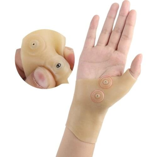 Waterproof Brace Soft Pain Relief Magnetic Thumb Support Elastic Corrector Therapy Hand Wrist Massage Soft Glove For Sports
