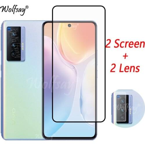 Full Cover Tempered Glass For Vivo X70 Screen Protector For Vivo X70 X 70 X70 Pro Plus Camera Glass For Vivo X70 Glass 6.56 inch