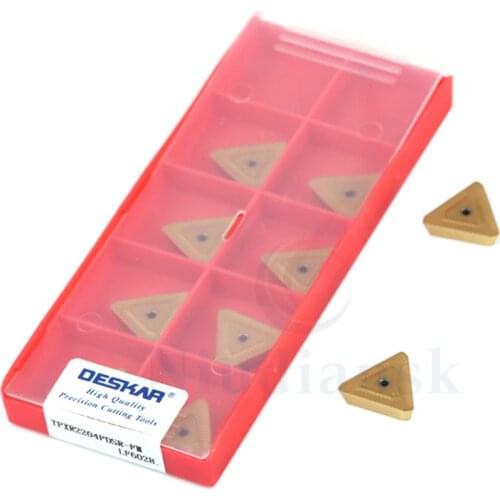 10Pcs TPXR2204PDSR-FM LF6028 Carbide Inserts CNC Lathe Cutting Tools Milling Blades TPXR2204 Milling Cutter ,Steel Turning Tools