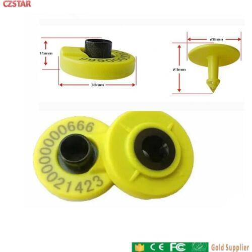 134kHz Fdx rfid Electronic Ear Tag Cow Animals Electronic Ear Tag for farm Livestock Animal Identification