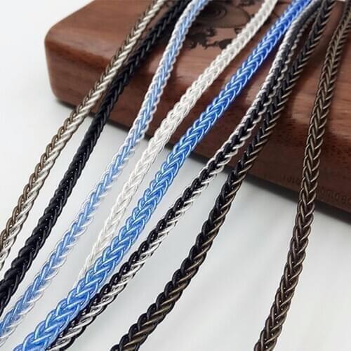 150cm 200cm DIY Headphone Audio Cable Wire 7N OCC Silver Plated Braided Cable
