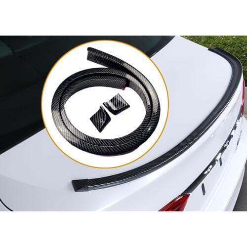 3D Carbon Fiber Car Rear Wing Lip Spoiler Tail Trunk Boot Roof Trim Kit Universal For BMW Toyota Car-Styling