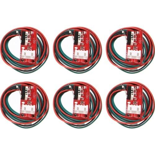 6pcs New Mechanical Endstop Limit End Stop Control Switch Part With 2A 300V 3Pin 70cm Cables For CNC 3D Printer RAMPS 1.4