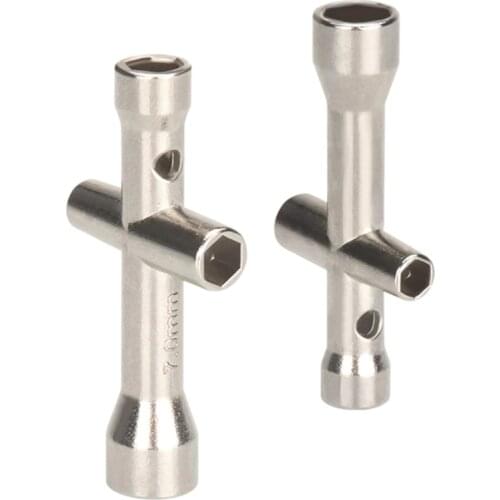 96BA E3D V6 Nozzle Mini Spanner M2 M2.5 M3 M4 Screw Nut Hexagonal Cross Wrench Sleeve Socket Maintenance Model Car Wheel Tool