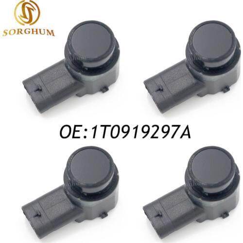 4PCS 1T0919297A PDC Parking Sensor Reverse Assist For Audi A3, A6, A7, VW Golf Passat Touran Seat Skoda 1T0 919 297A GRU