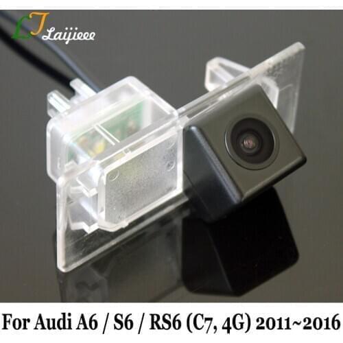 Reverse Camera For Audi A6 S6 RS6 C7 4G 2011~2016 / HD Wide Angle Car Rear View Backup Parking Camera / No Damage To The Body