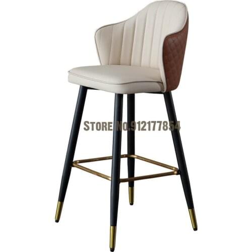 Light Luxury Bar Chair Modern Minimalist High Chair Nordic Bar Chair High Stool Island Chair