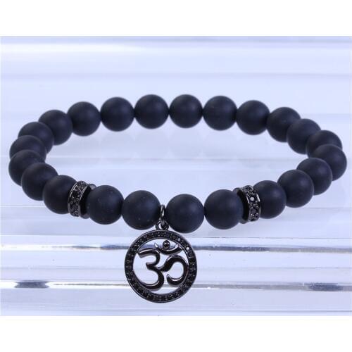 Fashion natural bead wrap bracelet for men design handmade charm stone bracelet men Jewelry