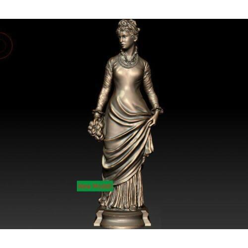 New model 3D model for cnc or 3D printers in STL file format The Parisian Woman