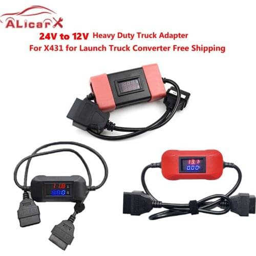 S++ Quality 12V to 24V Heavy Duty Truck Diesel Adapter Cable for X431 for Launch Truck Converter Fast Free Shipping