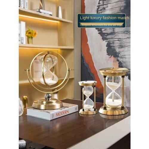 Hourglass sand timer 15 minutes 30 restaurant kitchen cooking coffee timing tool office Desktop furnishing articles decorations