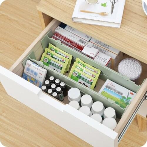 Minimalist style Drawer Dividers Organizers Adjustable Plastic Separators For Bedroom Bathroom Closet Kitchen Rangement