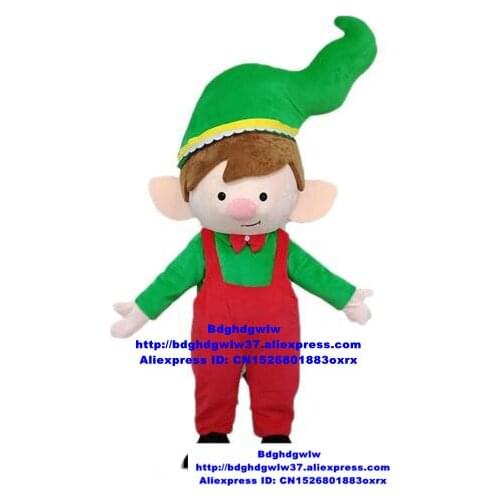 Christmas Elf Christmas Spirit Mascot Costume Adult Cartoon Character Outfit Suit Graduation Party American Jubilee zx338