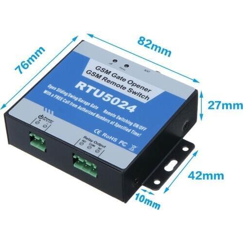 RTU5024 GSM Gate Opener Relay Remote Control Door Access Switch Wireless Door Opener Free Call 850/900/1800/1900MHz
