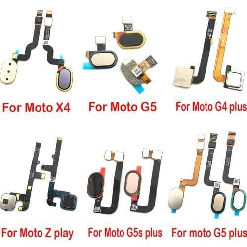 Fingerprint Sensor Home Return Key Menu Button Flex Ribbon Cable For Motorola Moto Z X4 Z Z2 P30 Play G5s G6 Plus