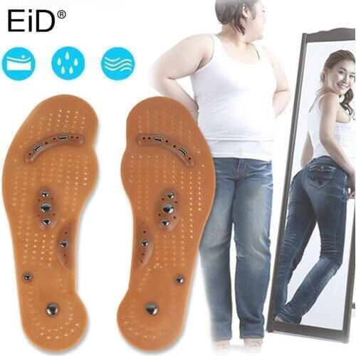 EiD Magnetic Therapy Slimming Insoles for Weight Loss Foot Massage Health Care Shoes Mat Pad Acupuncture Massaging Insole insert