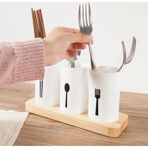 Cutlery Drainer Storage Racks Holders Organizer Kitchen Housekeeper Chopsticks Forks Spoons Console Stand Decoration Home Items