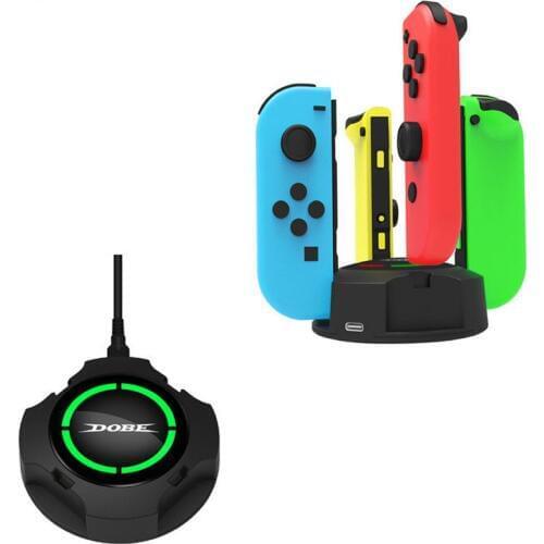 LED Joycon Charging Dock Station stand 4 charger holder For Nintendo Switch Joy-con Nintend Switch NS Controller Accessories