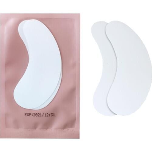 Comfortable Eyelash Extension Patches 50/100 Pairs Eyepatch for Eyelash Extension Individual Pads Silk Eye Patches Under Eye Pad